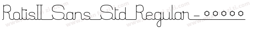 RotisII Sans Std Regular字体转换